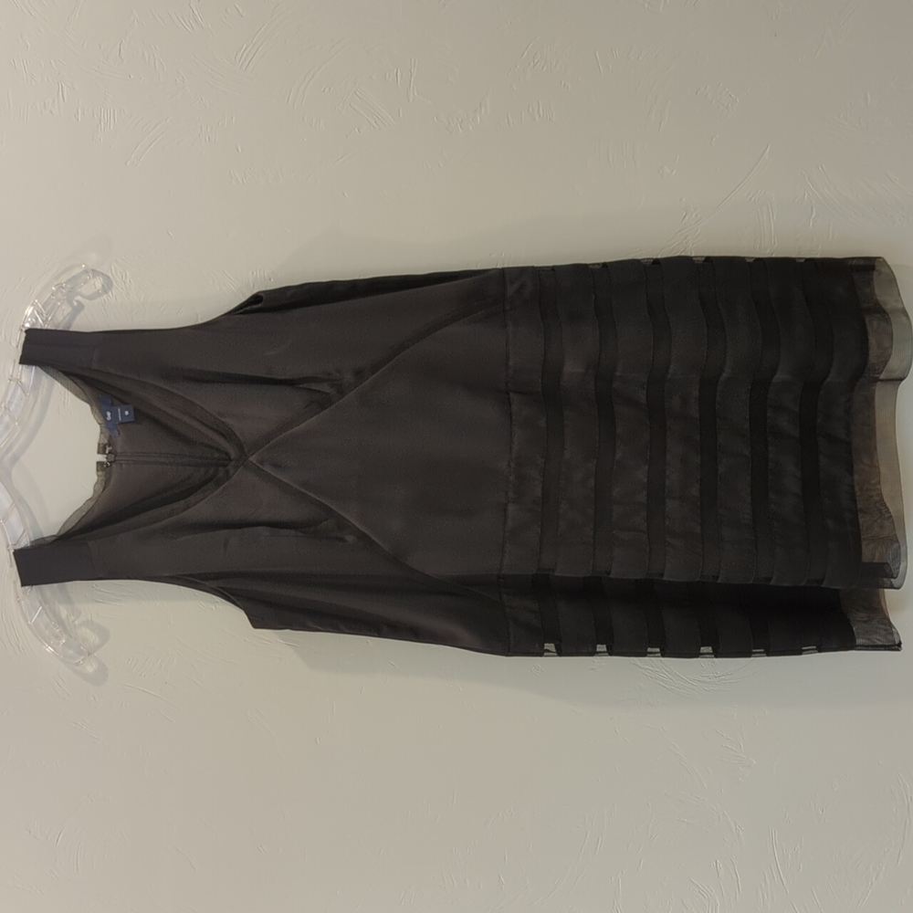 Black silk cocktail dress from GAP